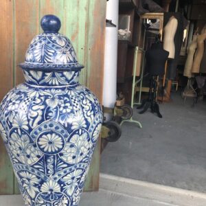 Blue and White Ginger Urn