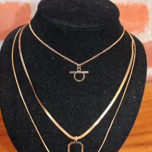 3 Chain Gold Necklace
