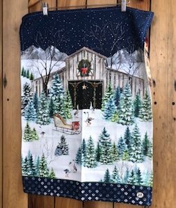 Christmas Snow Kitchen Towel