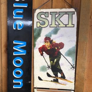 Ski Wanaka Metal Sign