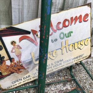 Lake House Metal Sign