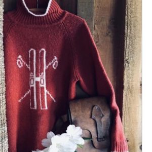 Vintage Ski/Poles Jersey