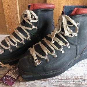 Rubber Topped Antique ski boots