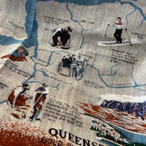 Queenstown Tea Towel - Gold Mining History